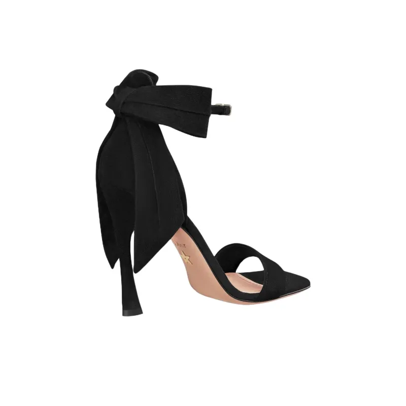DIOR Mlle Dior Strap Sandals 10.5cm Women's Black-3