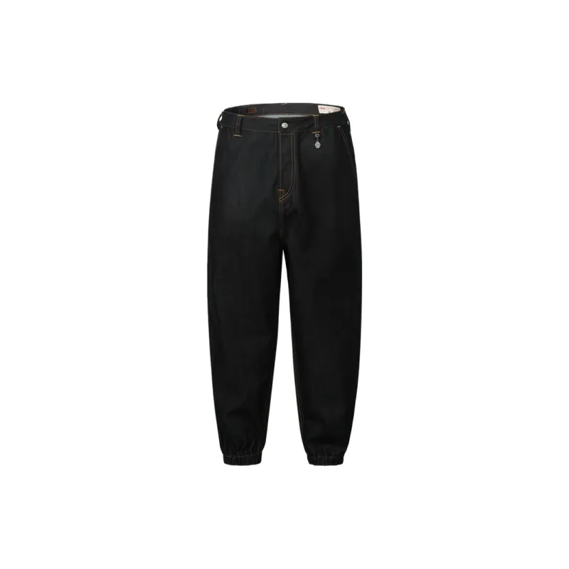 EVISU Denim Casual Pants Men's Denim Blue-1