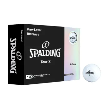 SPALDING Competition Balls Golf Ball Synthetic Rubber Unisex White