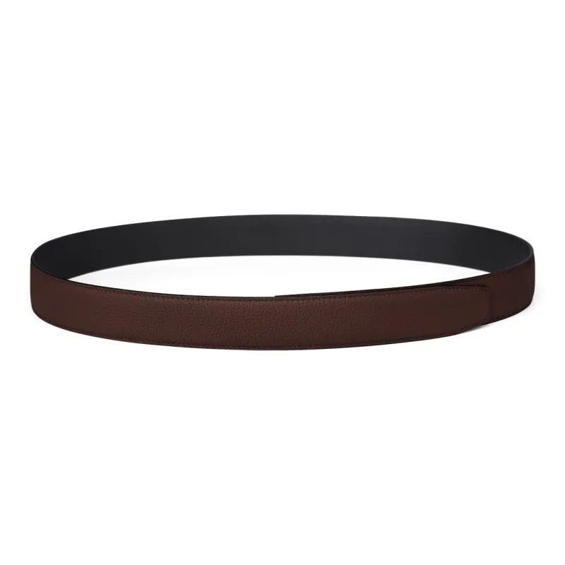 Jaylen Oos Compatible With Smooth Buckle/Pin Buckle/Automatic Buckle Cow Leather Leather Belts Men's Black 3.5cm/3.8cm-57