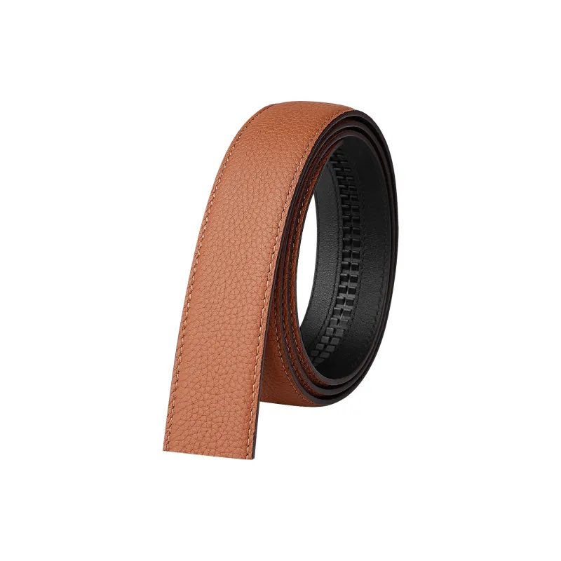 Jaylen Oos Compatible With Smooth Buckle/Pin Buckle/Automatic Buckle Cow Leather Leather Belts Men's Black 3.5cm/3.8cm-60