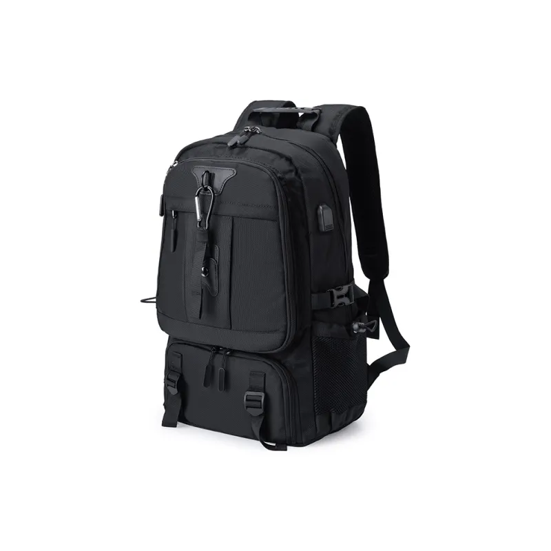 GUSKI Polyester Backpack Men's Black-1