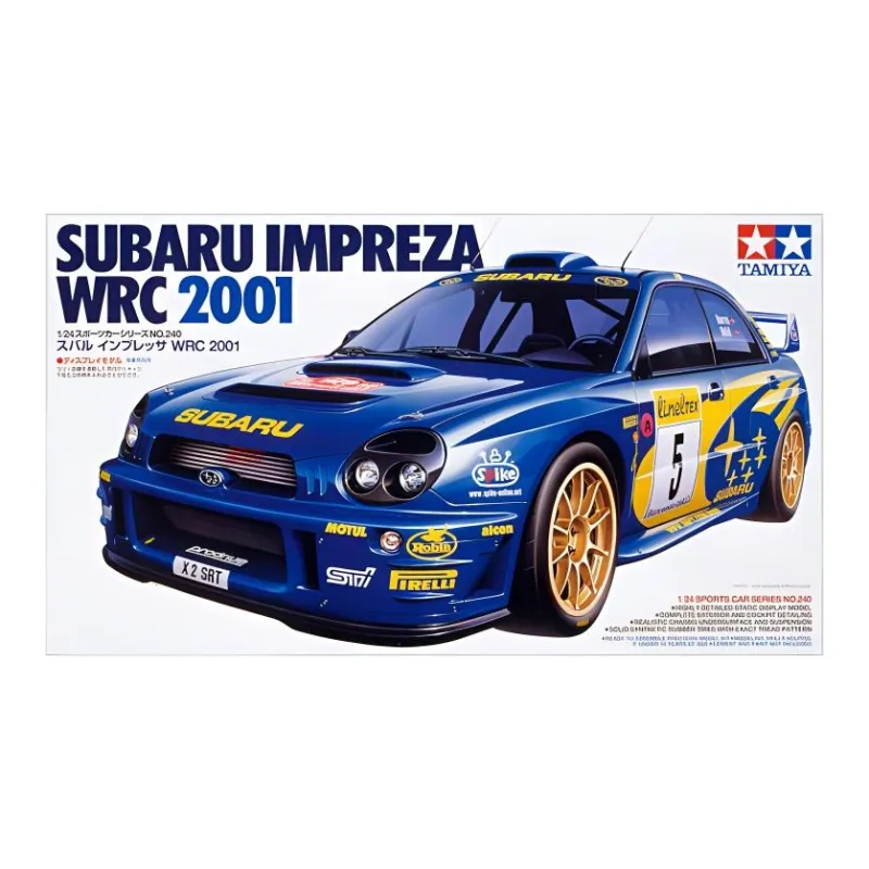 Tamiya Subaru SCALE SUBARU IMPREZA WRC 2001 1 24 Model Kits-3