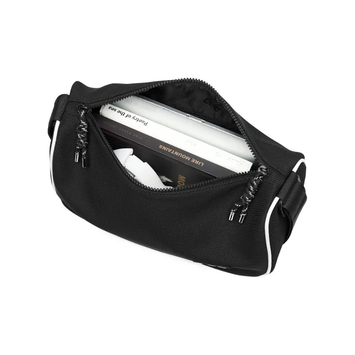 Lee Fabric Crossbody Bag For Men Unisex Black-3