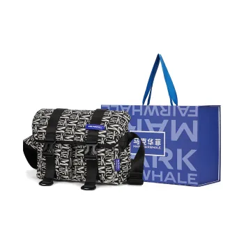 FAIRWHALE Fabric Sling Bag One Shoulder Crossbody Regular Unisex Black