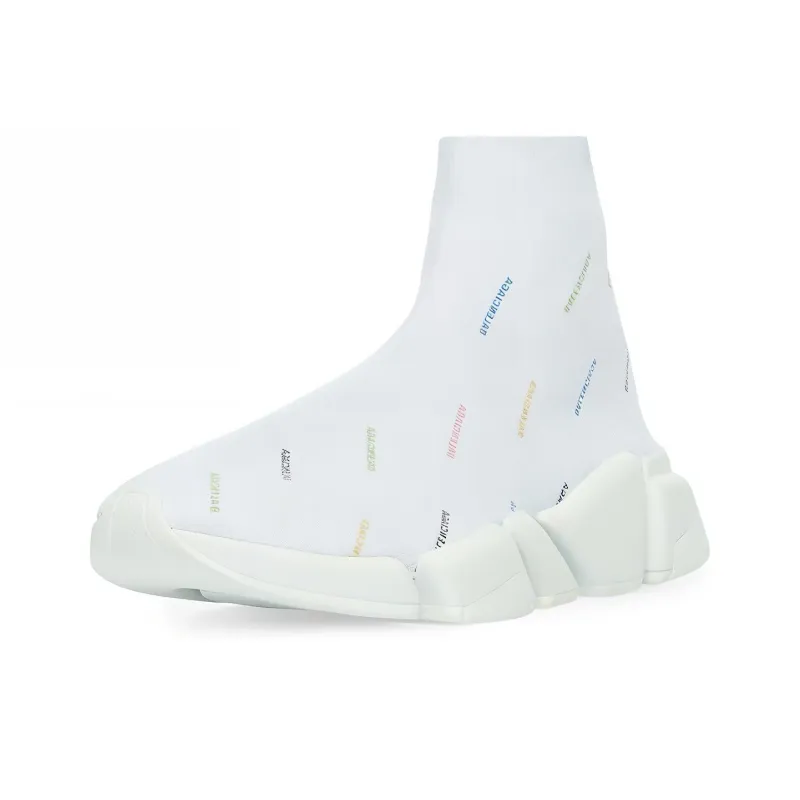 Balenciaga Speed 2.0 Sneaker 'All Over Logo - White Multi'-1