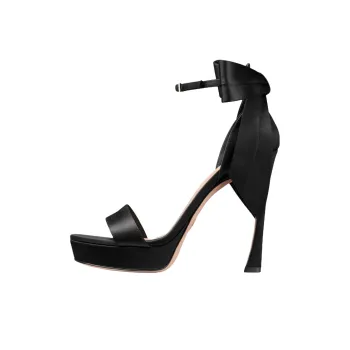 DIOR MLLE One Strap Sandals 12cm Women's Black