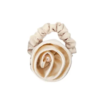 BABYBEI Hair Tie Elegance Sweet Style Creative Floral Gentle Black Beige Hair Accessories Women's
