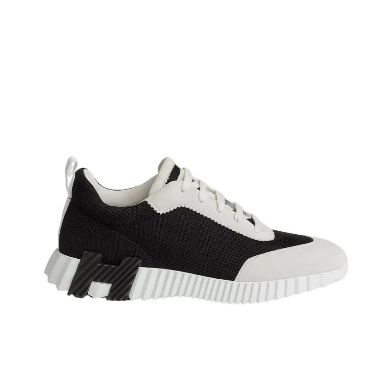 HERMES Bouncing Sneakers Noir Blanc-1