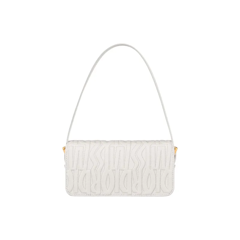 DIOR Miss Dior Quilting Calfskin Handbag Shoulder Bag Women's White-3