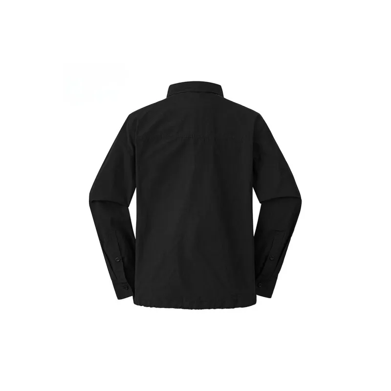 THE NORTH FACE FW24 Fall Long-Sleeved Shirts Men's Cosmic Black-1