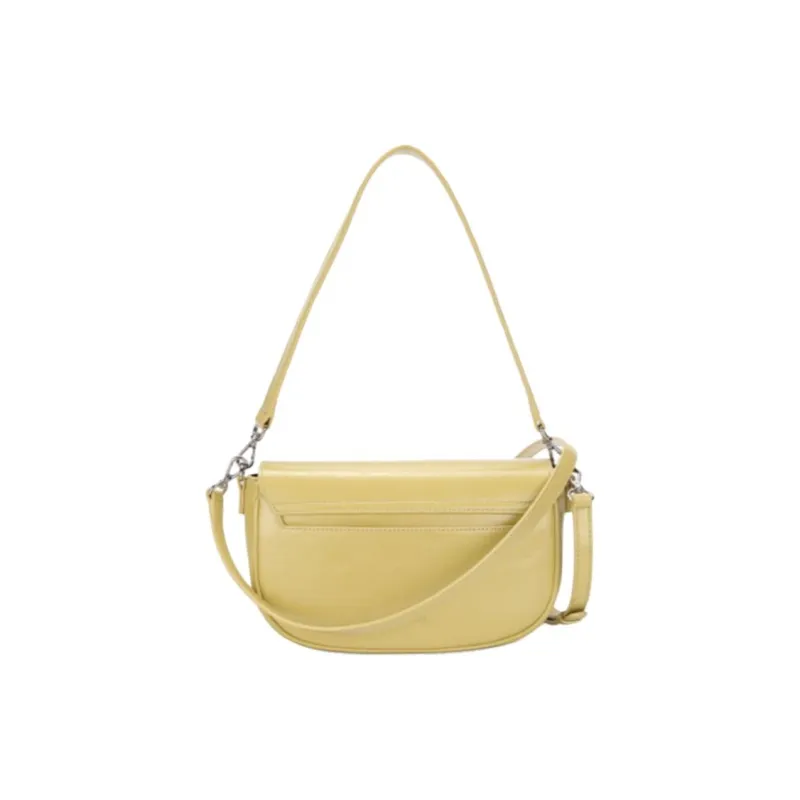 KANGOL Synthetic Leather Portable Crossbody Bag Shoulder Bag Women's Mustard-2