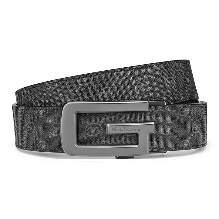FAIRWHALE Pvc Leather Belts Men's Width 3.5CM-3