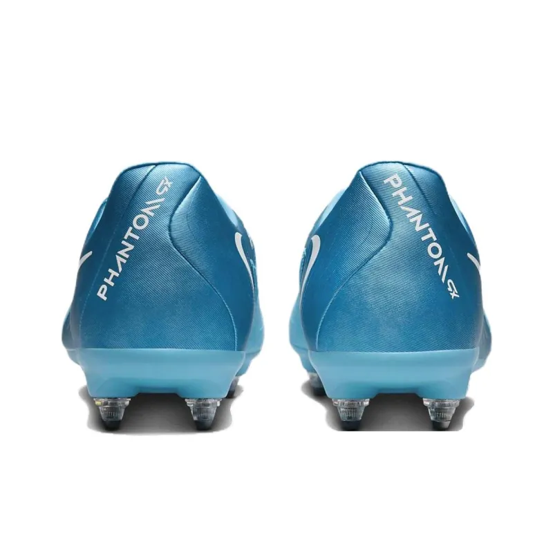Nike Phantom GX 2 Academy SG Metal Long Studs Anti-Slip Wear-Resistant Soccer Shoes Unisex Blue White-4