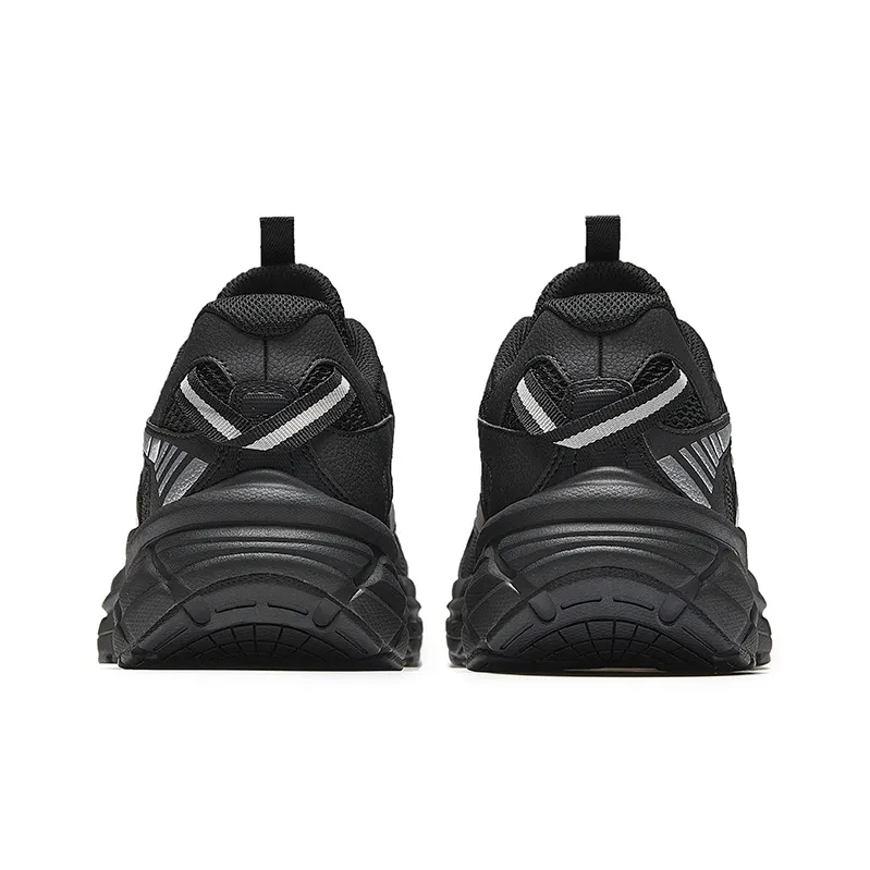 Anta Low Top Running Shoes Men's Black Silver-3
