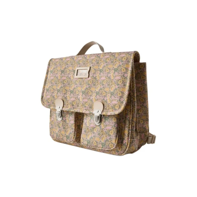 ZARA Polyester Backpack Regular Women's Brown Multicolor-1
