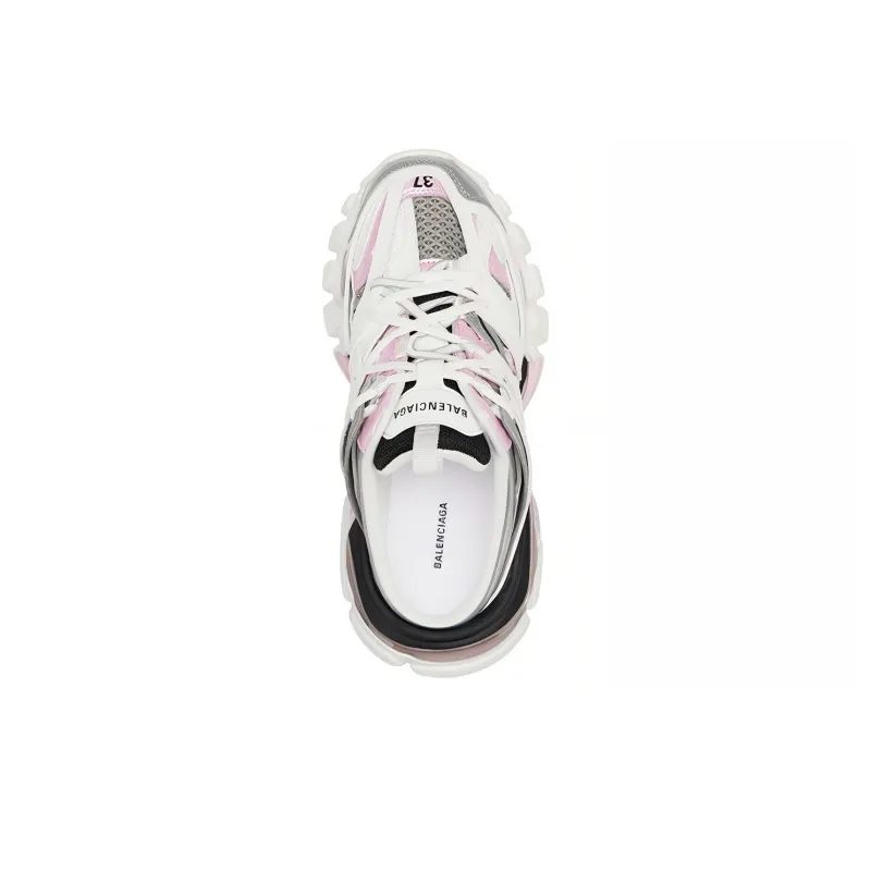 Balenciaga Track Mule White Pink Women's-2