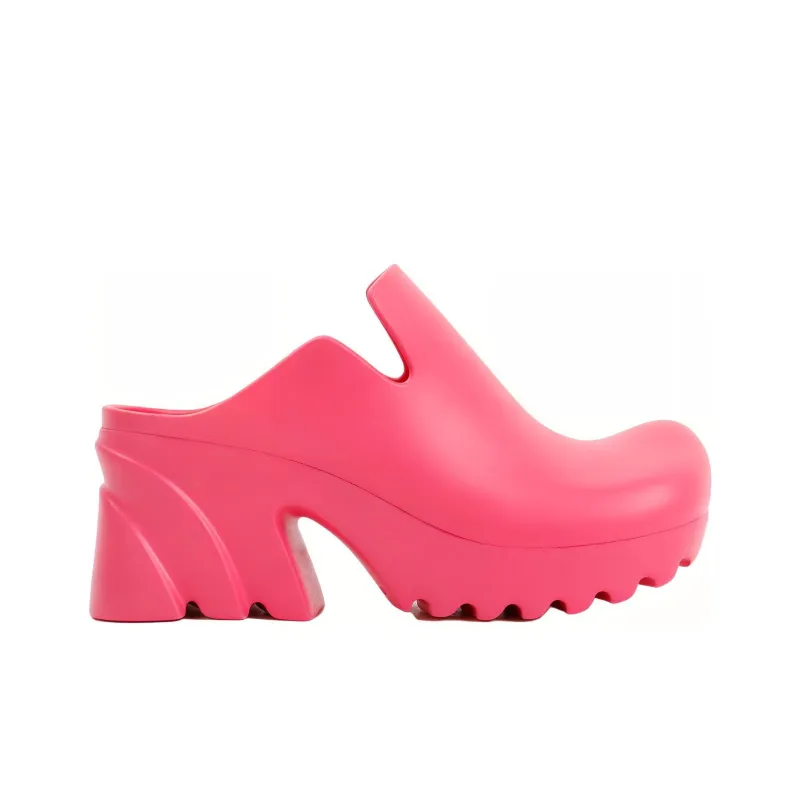 Bottega Veneta Rubber Flash Mules Cranberry Women's-1