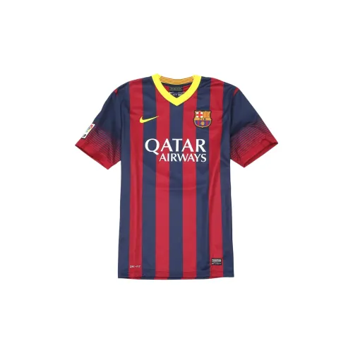 Nike Soccer Jerseys Barcelona Team Fan Edition Men's Navy Blue