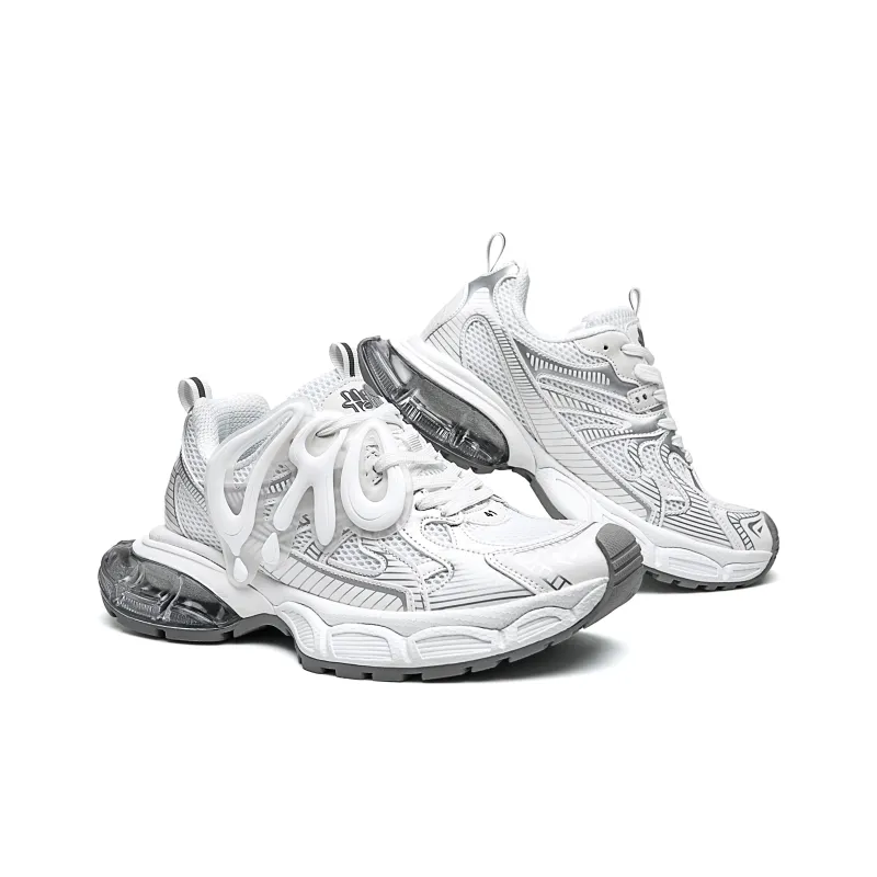 ORD Impact Resistant Wear Resistant Lightweight Breathable Slip Resistant Low Top Chunky Sneakers Unisex-3
