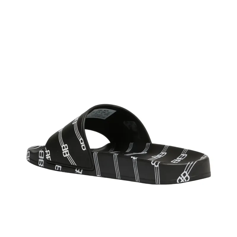 Balenciaga Pool Slides 'Allover Logo - Black'-3