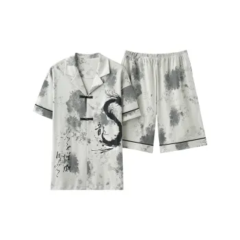 The Story Of The Flower Season Pajama Set Men's Multicolor