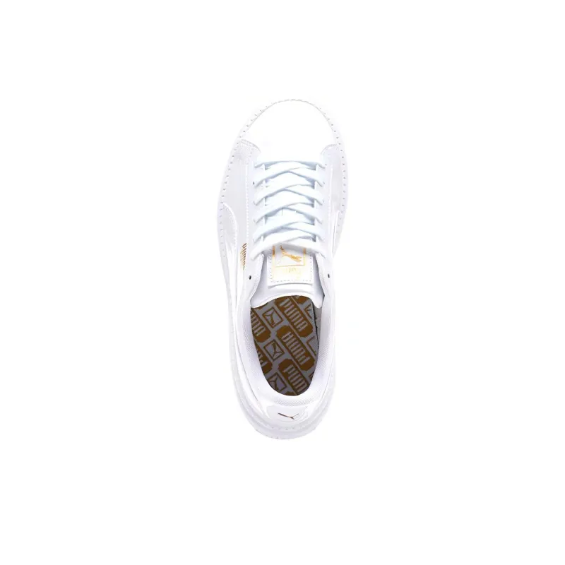 PUMA Suede Platform Trace Shoes White Women's-2