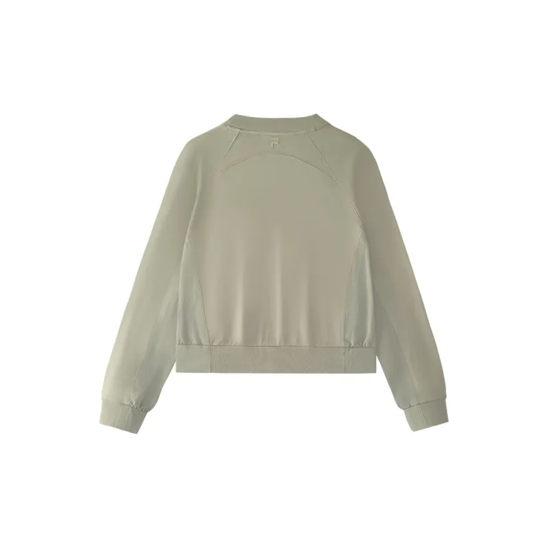 FILA FUSION Sweatshirt Women's Mong Green Gray-1