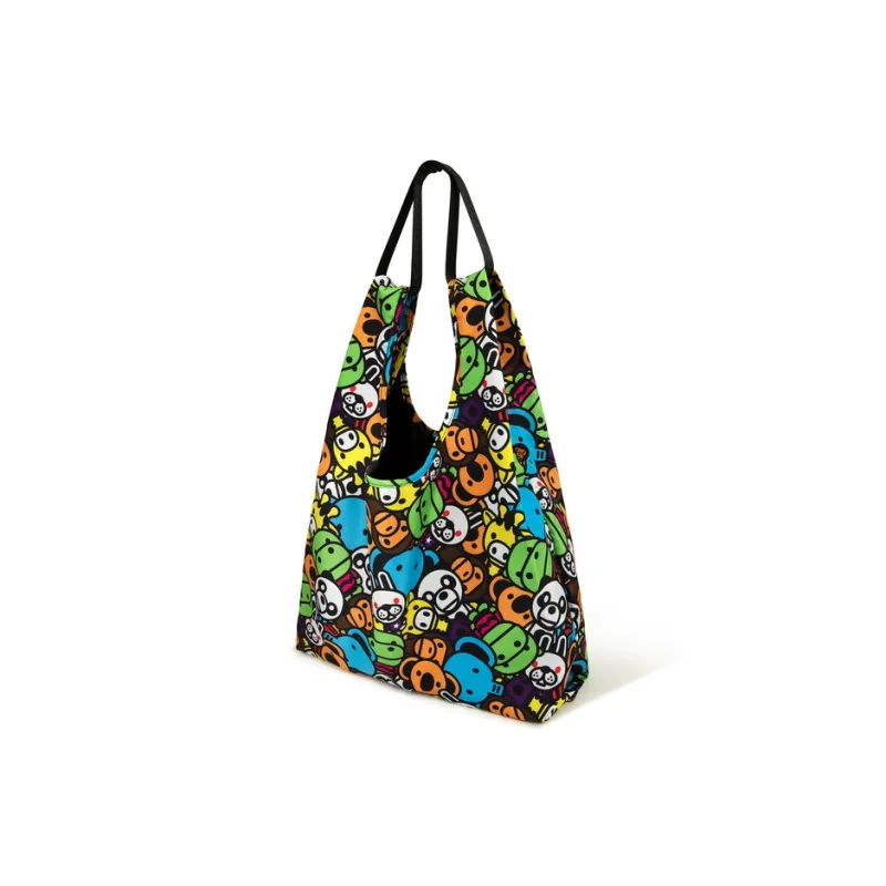 BABY MILO STORE BY A BATHING APE Cartoon Pattern Portable Shopping Bag Regular Unisex Camouflage-2