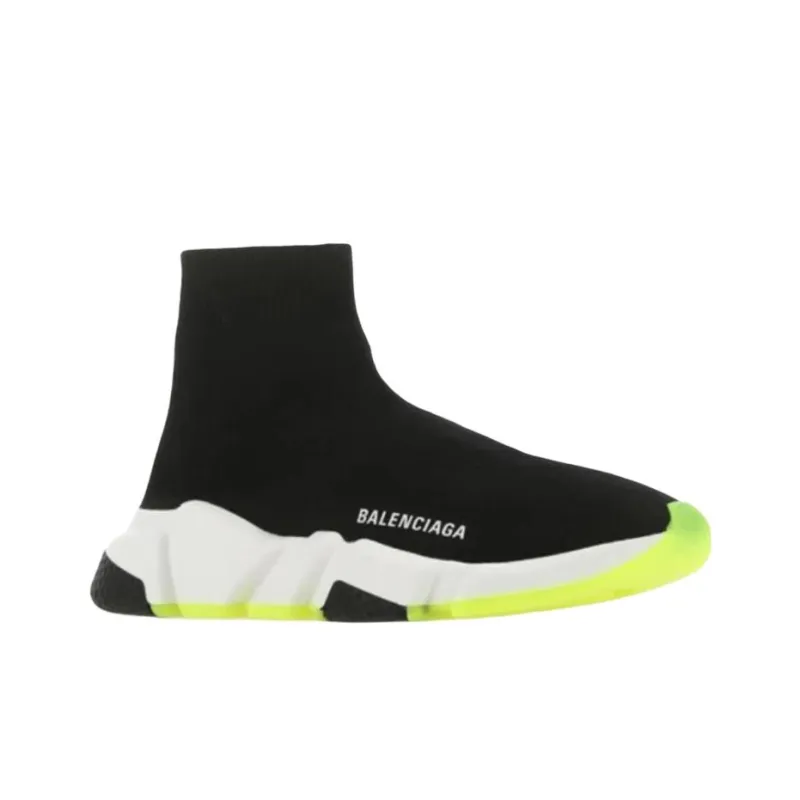 Balenciaga Speed Sneaker 'Black Neon Yellow' Women's-2