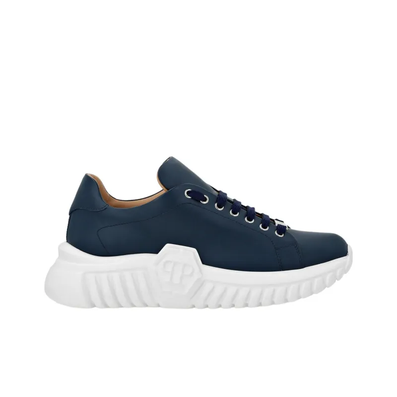 PHILIPP PLEIN Lo Top Low Top Casual Shoes Unisex Dark Blue-1