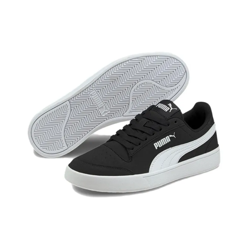 PUMA Shuffle Anti Slip Wear Resistant Low Top Skateboard Shoes Women's Black-4