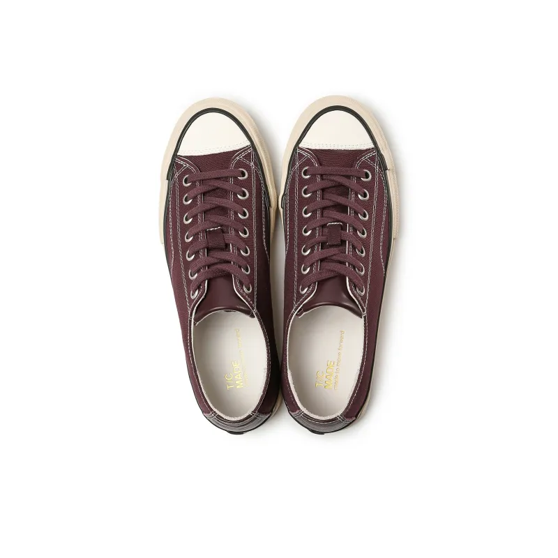 TC Tcmade 005 Wear-Resistant Low-Top Canvas Shoes Unisex Burgundy-3