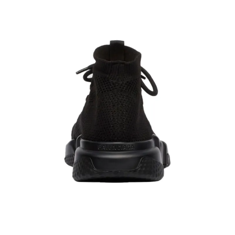 Balenciaga Speed Lace Up Trainer 'Knitted Black' Women's-4