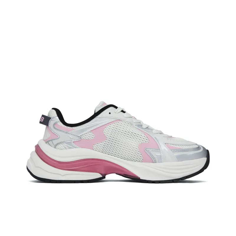 MLB Curve Runner Anti Slip Wear Resistant Low Top Running Shoes Unisex Pink-1