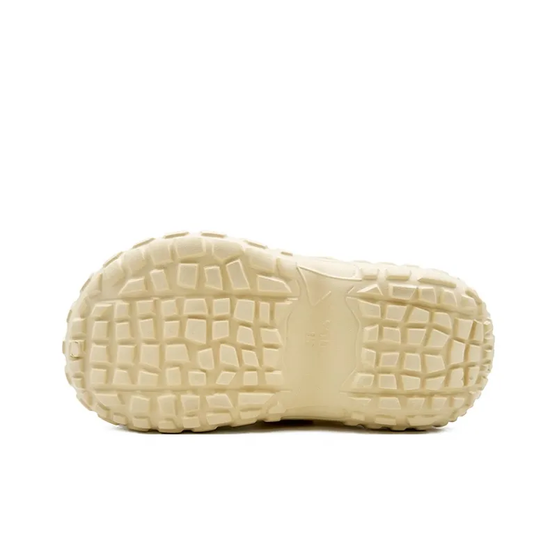 OUBT EVA Odor Resistant Abrasion Resistant Slip Resistant Wrap toe Slippers Women's Beige Orange-6