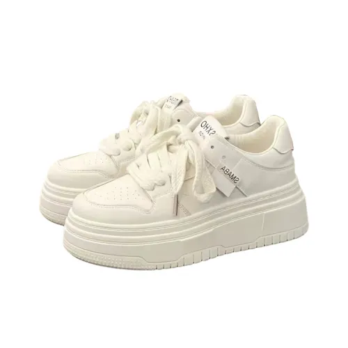 LURAD Skateboard Shoes Women's Low-Top White