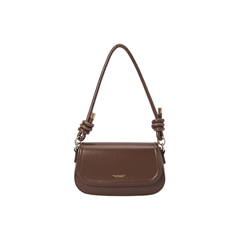 SEM/R PU Small Square Bag Handbag Crossbody Bag Small Size Women's Ecru/Caramel Brown/Black-6