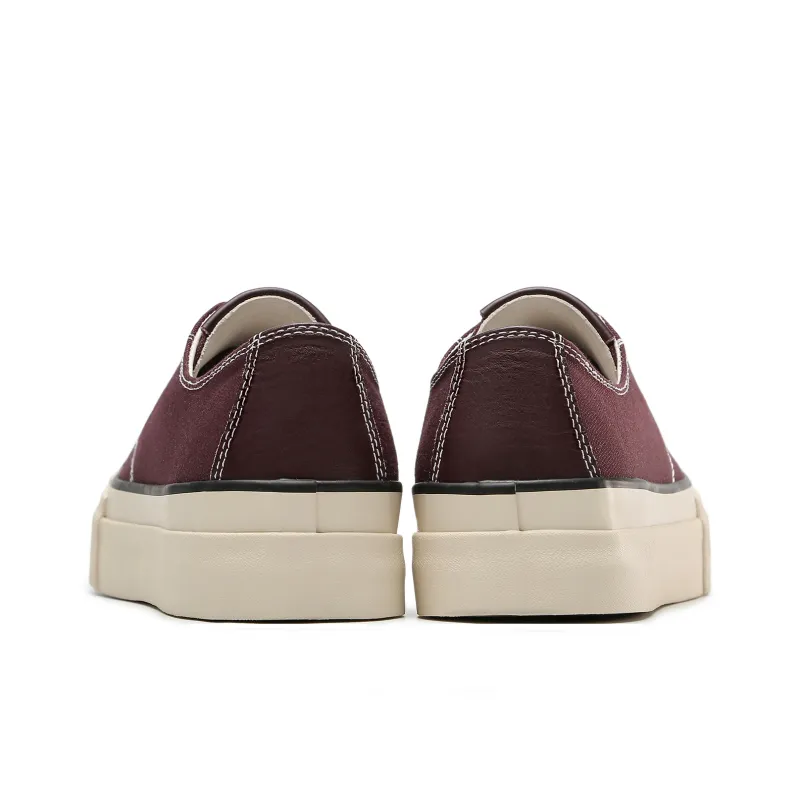 TC Tcmade 005 Wear-Resistant Low-Top Canvas Shoes Unisex Burgundy-4