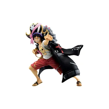 BANPRESTO Monkey D. Luffy Glass Factory Ichiban Kuji Film Red Movie Scale Figures 13cm