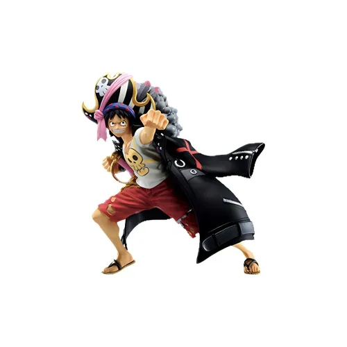 BANPRESTO Monkey D. Luffy Glass Factory Ichiban Kuji Film Red Movie Scale Figures 13cm