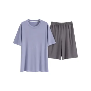 Mulong Family Pajama Set Men's Light Purple