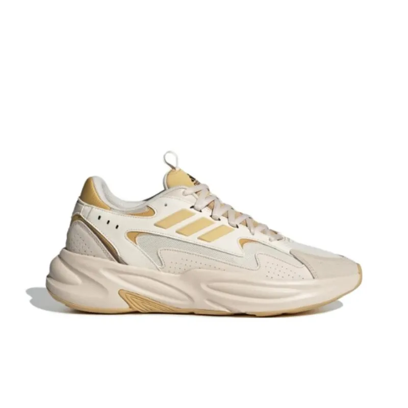 Adidas Ozwave Anti-Slip Wear-Resistant Low-Top Chunky Sneakers Unisex Ivory White-1
