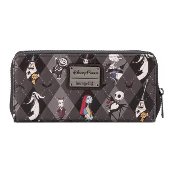 Disney Polyurethane Wallet Women's Gray Purple