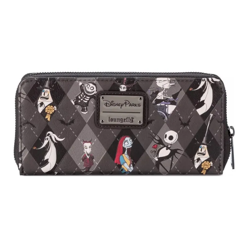 Disney Polyurethane Wallet Women's Gray Purple-0