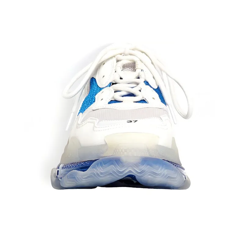 Balenciaga Triple S Clear Sole Blue Women's-3