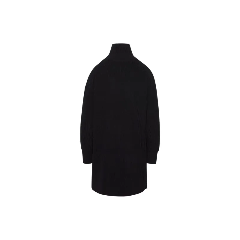 ARITZIA Babaton Maclean Merino Wool Dress Long-Sleeved Dresses Women's Black-1