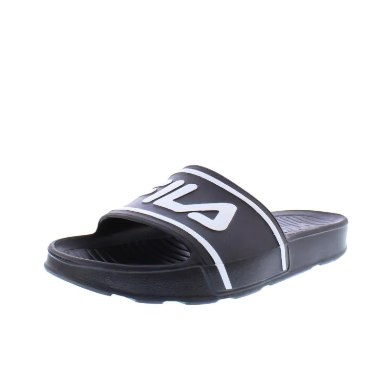FILA Rubber Sole Slip-Resistant Slippers Women's Black-1