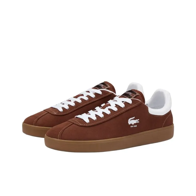 LACOSTE Low Top Skateboard Shoes Men's Brown-2