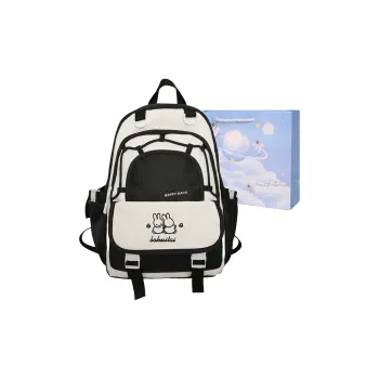 Duoluplo Doron Paul Nylon Backpack Regular Women's Black/Light Blue/Purple/Khaki